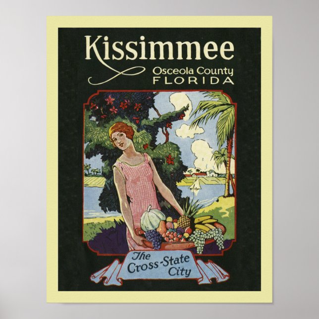 Kissimmee Florida Vintage Tourismuswerbung Poster (Vorne)