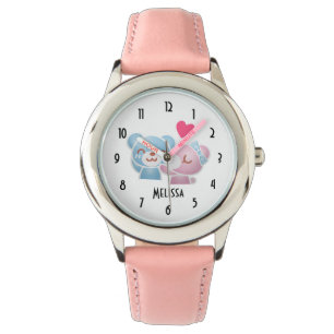 Kissing Bears Niedlich und Kawaii Armbanduhr