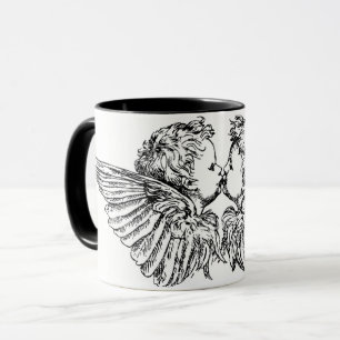 KISSING CHERUBS KAFFEE TASSE