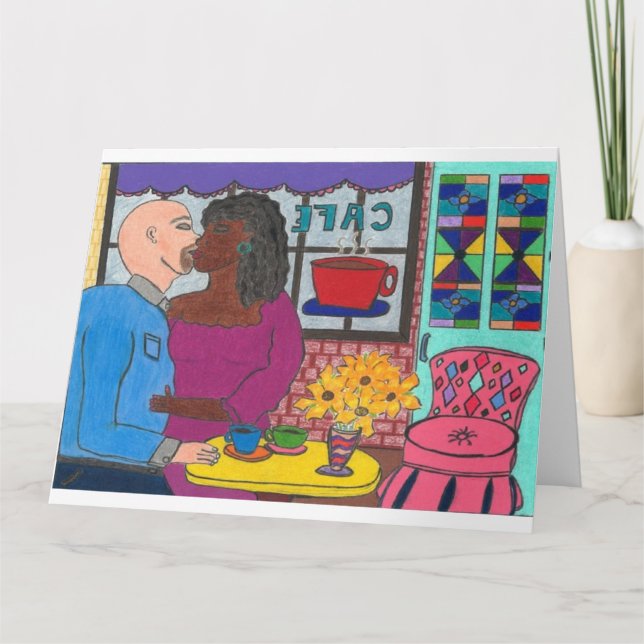 Kissing Couple Card Karte (Vorderseite)
