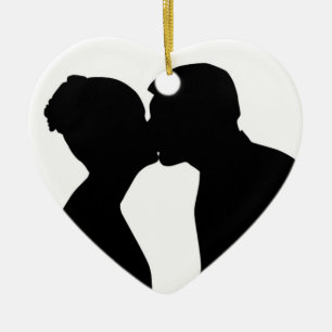 KISSING COUPLE KERAMIK ORNAMENT