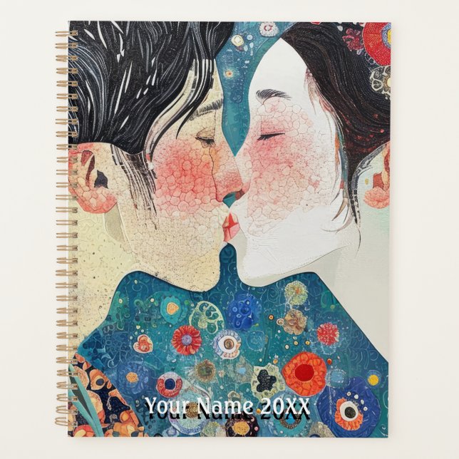 Kissing Couple Planner Planer (Vorderseite)