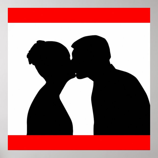KISSING COUPLE POSTER (Vorne)