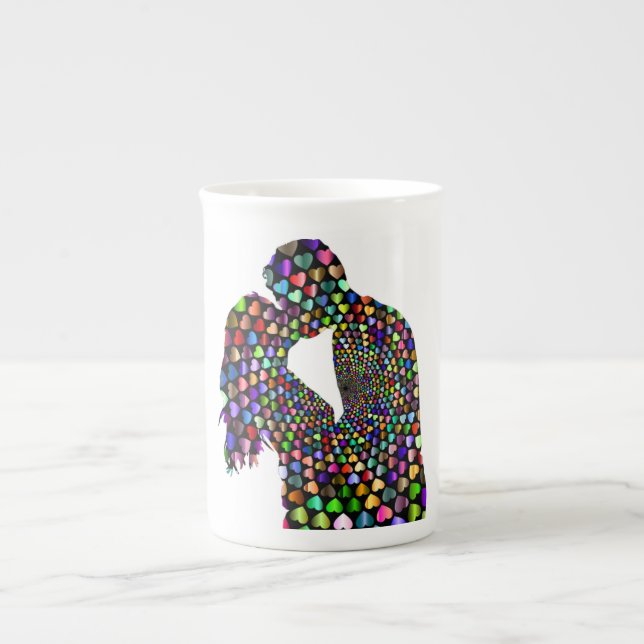 KISSING COUPLE PROZELLANTASSE (Vorderseite)