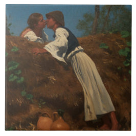 Kissing Couple (The Kiss) (von Pettenkofen) Fliese