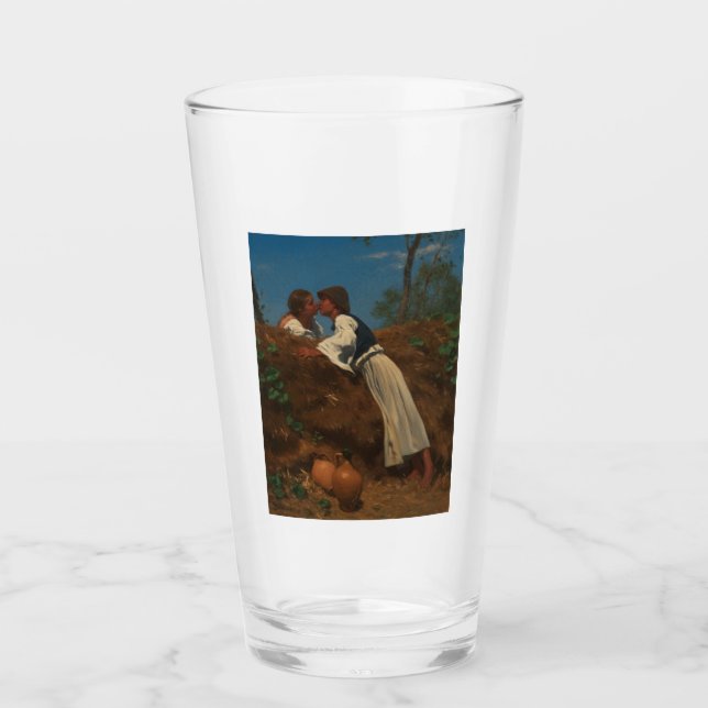 Kissing Couple (The Kiss) (von Pettenkofen) Glas (Vorderseite)