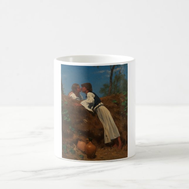 Kissing Couple (The Kiss) (von Pettenkofen) Kaffeetasse (Mittel)