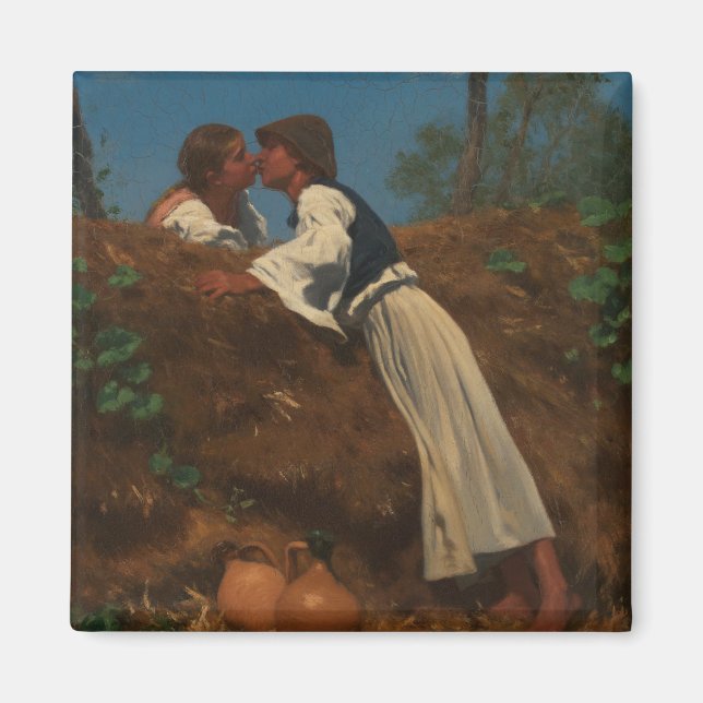 Kissing Couple (The Kiss) (von Pettenkofen) Magnet (Vorne)