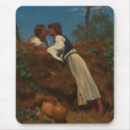 Kissing Couple (The Kiss) (von Pettenkofen) Mousepad