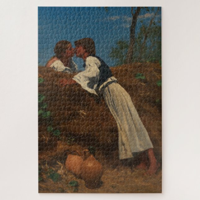 Kissing Couple (The Kiss) (von Pettenkofen) Puzzle (Vertikal)
