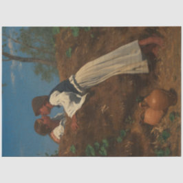 Kissing Couple (The Kiss) (von Pettenkofen) Seidenpapier