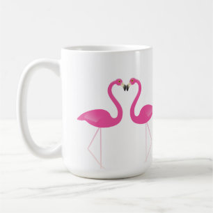 Kissing Flamingos Romantische Tasse