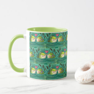 KISSING FROGS FARBE FARBE COLORFUL & NIEDLICH POND TASSE