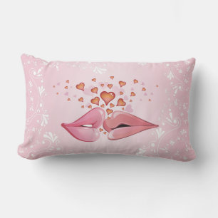 Kissing Lips American MoJo Pillow Lendenkissen
