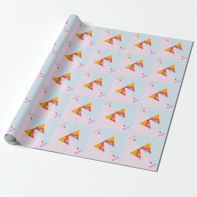 Kissing Nacho Valentines Geschenkpapier (Ungerollt)