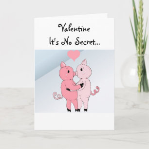 Kissing Piggys Feiertagskarte