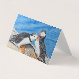 Kissing Puffins