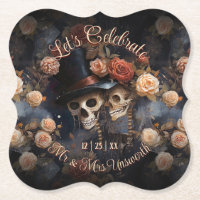 Kissing Skulls Feiern wir gotische Hochzeit