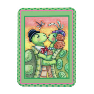KISSING TURTLE SWEETHEARES, NIEDLICH TARPON VALENT MAGNET