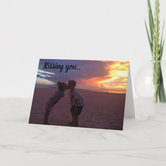 **KISSING YOU is my LIVORITE THES TO DO*** Karte (Vorderseite)