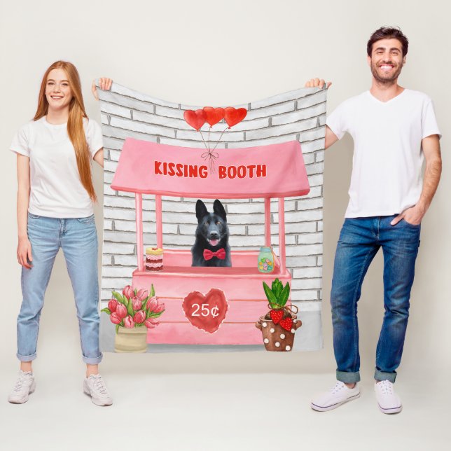 Kissingstand des deutschen Schäferhunds Hund Valen Fleecedecke (Beispiel)