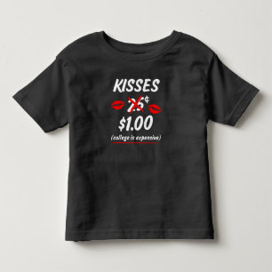 Kissingstand lustiges Baby-Valentinstag-Shirt Kleinkind T-shirt