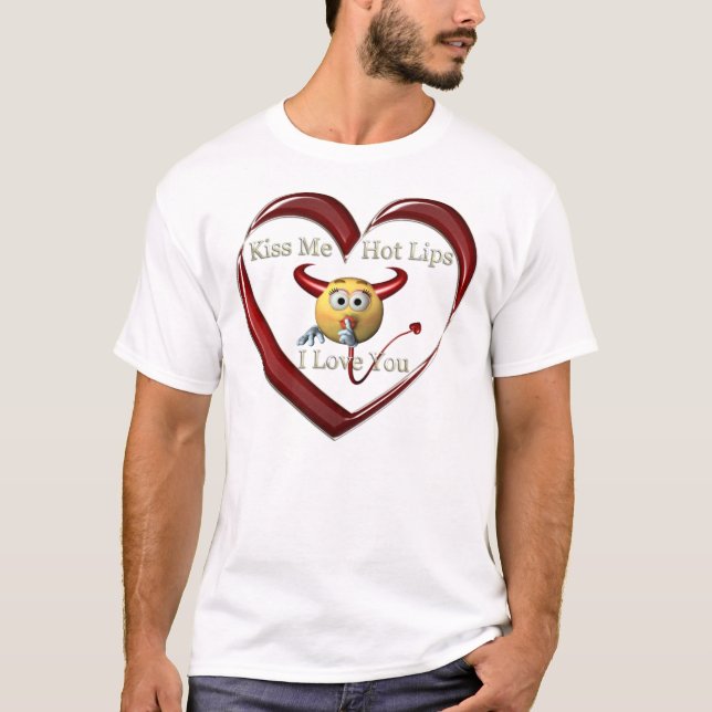 kissme hoplip Herz T-Shirt (Vorderseite)