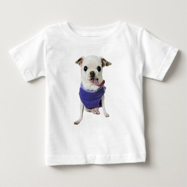Kissy Chihuahua Baby T-shirt (Vorderseite)