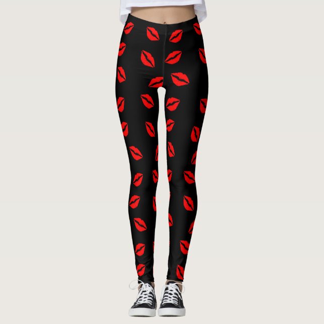 Kissy LippenLeggings Leggings (Vorderseite)