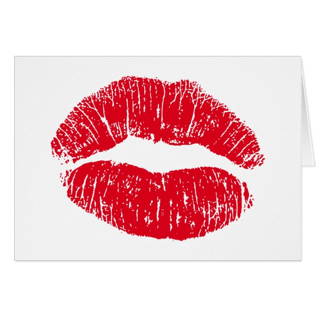 Kissy Red Kissing Lips (Vorderseite (Horizontal))