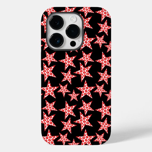 Kissy Stars Case-Mate iPhone Hülle (Rückseite)