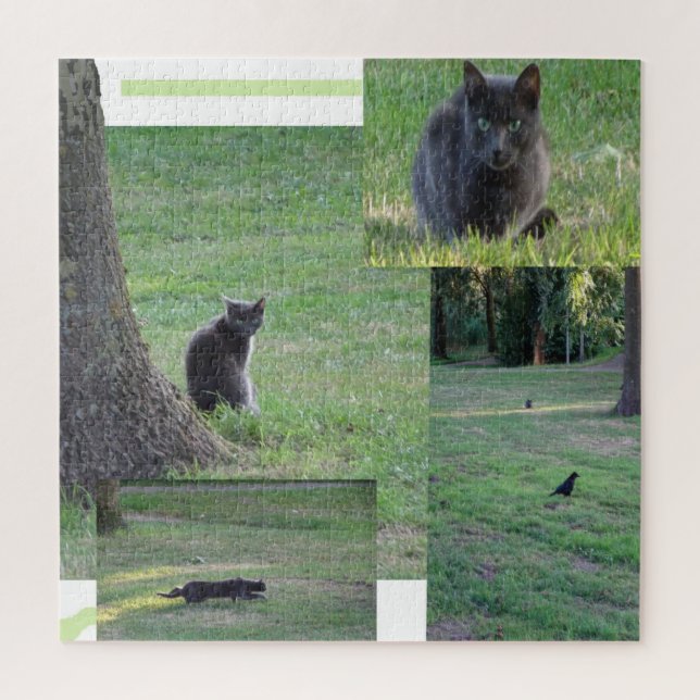 Kiste Puzzle: Cat in Action Puzzle (Vertikal)
