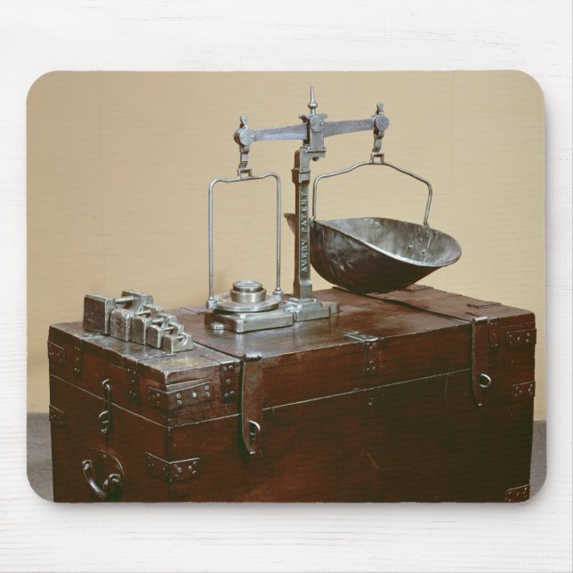 Kiste und Skalen Mousepad (Vorne)