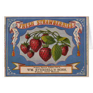 Kisten-Aufkleber KRW Vintager Erdbeer