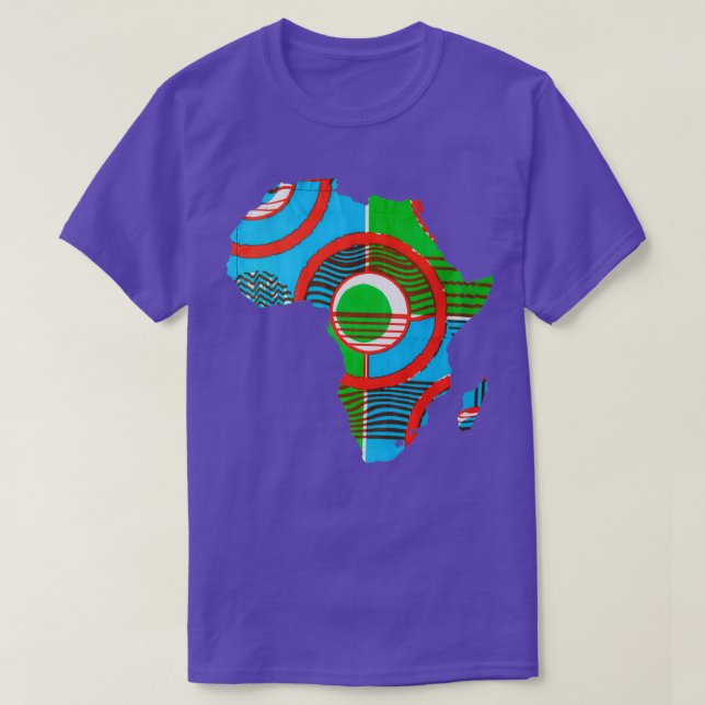 Kisua-Afrika-Karte T-Shirt (Design vorne)