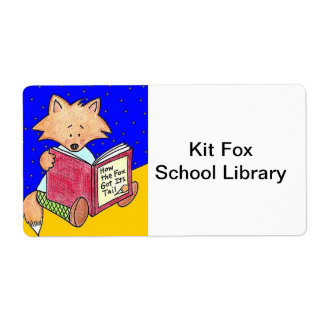 Kit Fox Library Book Labels