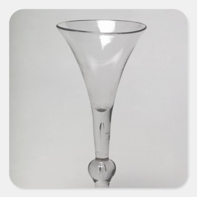 Kit-Kat-Glas Quadratischer Aufkleber (Vorderseite)