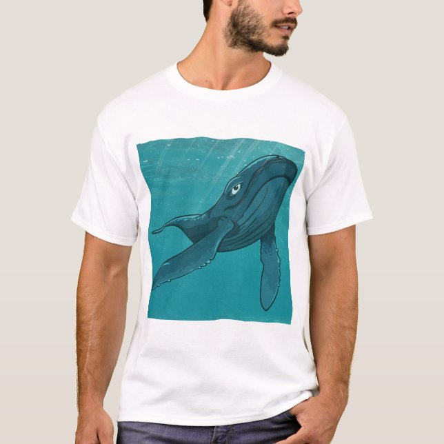 Kit, Sperm Whale, Under The Water T-Shirt (Vorderseite)