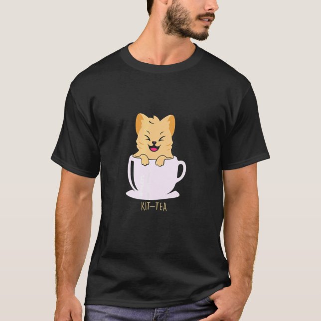 Kit Tea Cat Kaffee Tee (Vorderseite)
