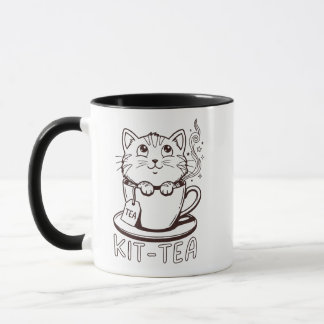 Kit-tea Lustiger Becher - Katzenwitz Humor Geschen Tasse