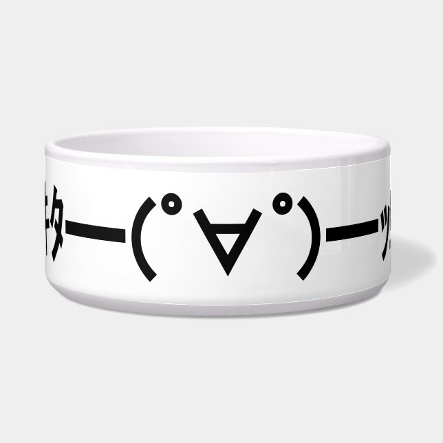 KITA! Emoticon キ ━ ━ (゜ ゜ タ) ━━━! Japanisch Kaomoj Napf (Vorderseite)