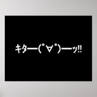 KITA! Emoticon キ ━ ━ (゜ ゜ タ) ━━━! Japanisch Kaomoj