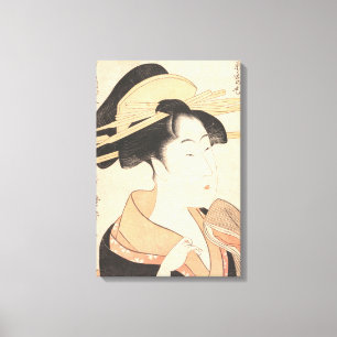 Kitagawa Utamaro Azumaya no Hana japanische Dame K Leinwanddruck