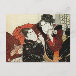 Kitagawa Utamaro: Szene aus "Gedicht des Kissens" Postkarte
