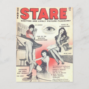 Kitch Vintage-Pin-Up Postkarte