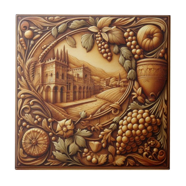 Kitchen Accent Tile Toskanische Farben 01 5000X Fliese (Vorderseite)