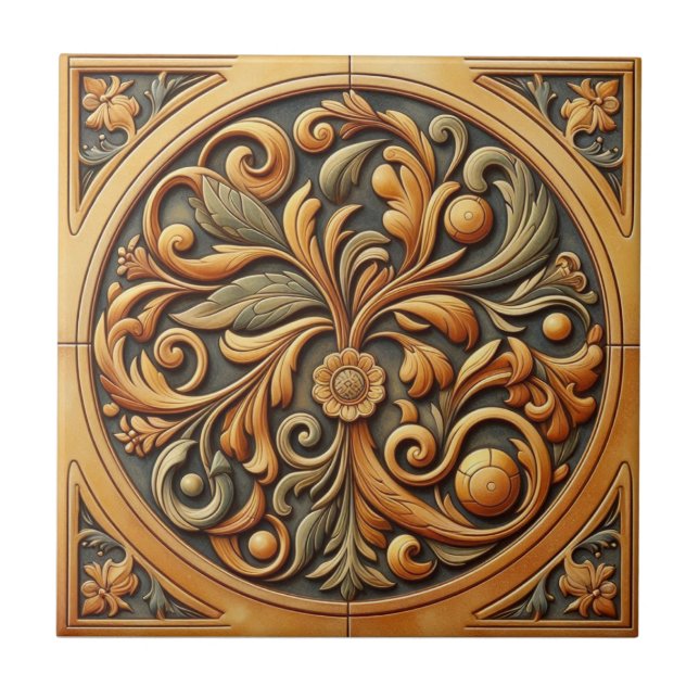 Kitchen Accent Tile Toskanische Farben 02 5000X Fliese (Vorderseite)