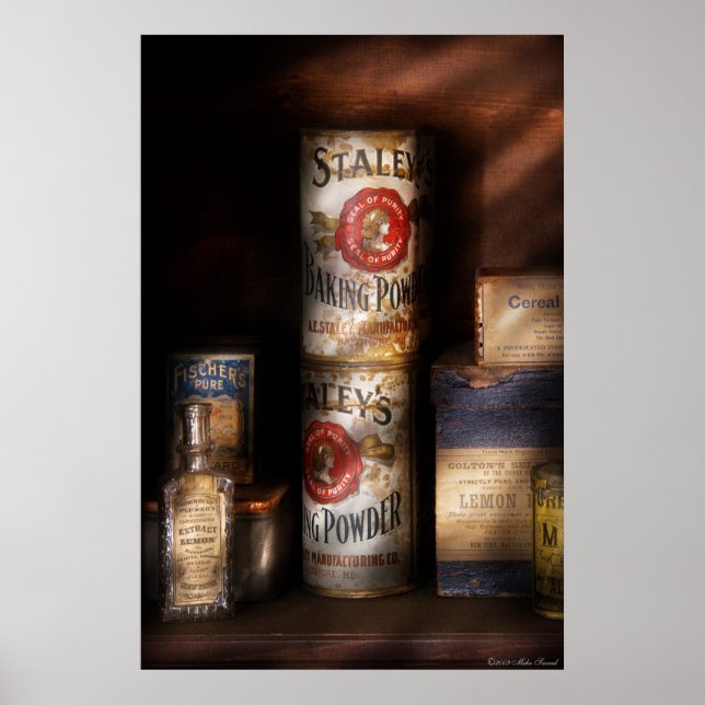 Kitchen -  Baking powder and Lemon extract Poster (Vorne)