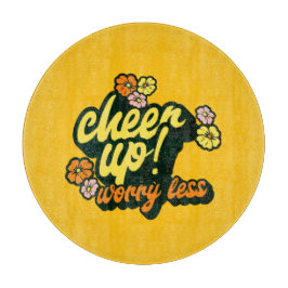 KITCHEN CHEER UP WORRY LESS CUTTING BOARD SCHNEIDEBRETT