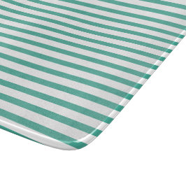 Kitchen classic green stripes Klassisch gestreift Schneidebrett